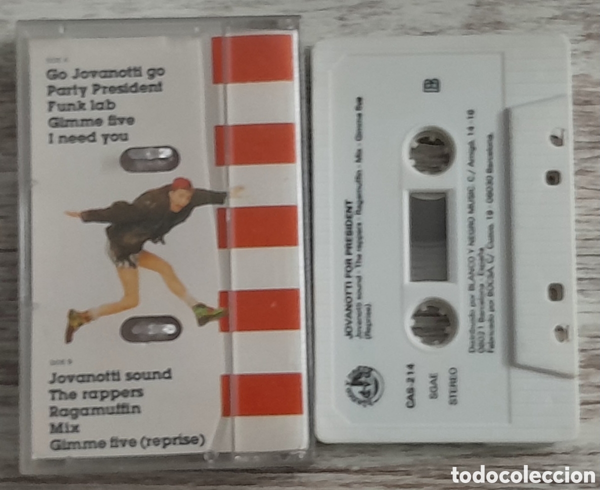 Casetes antiguos: JOVANOTTI - FOR PRESIDENT - Foto 2