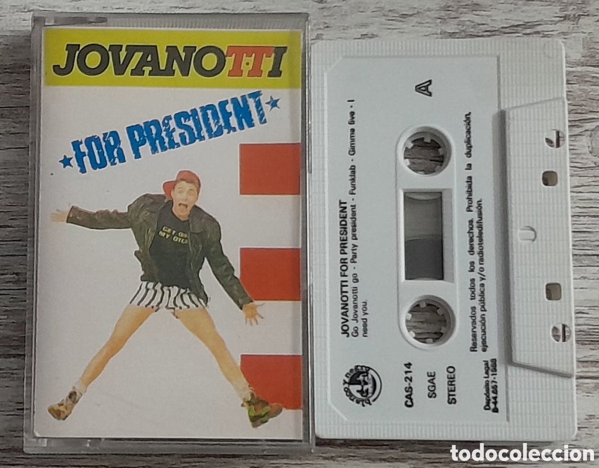 Casetes antiguos: JOVANOTTI - FOR PRESIDENT - Foto 1