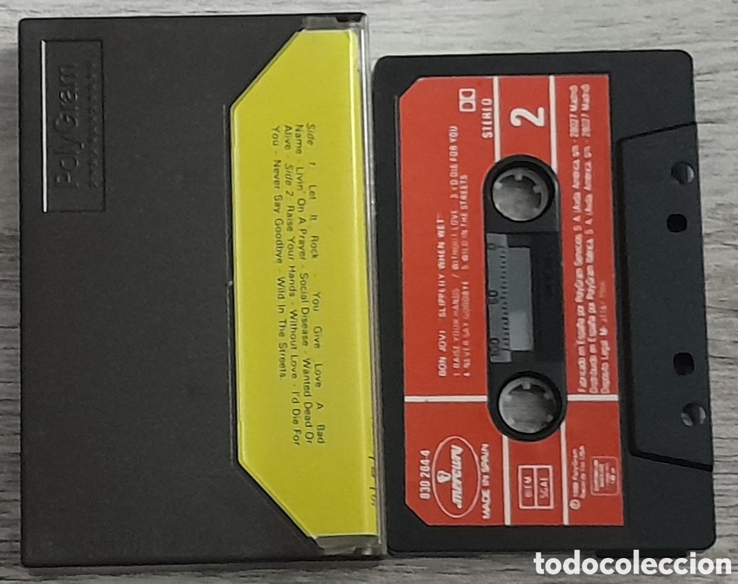Casetes antiguos: BON JOVI - SLIPPERY WHEN WET - Foto 2