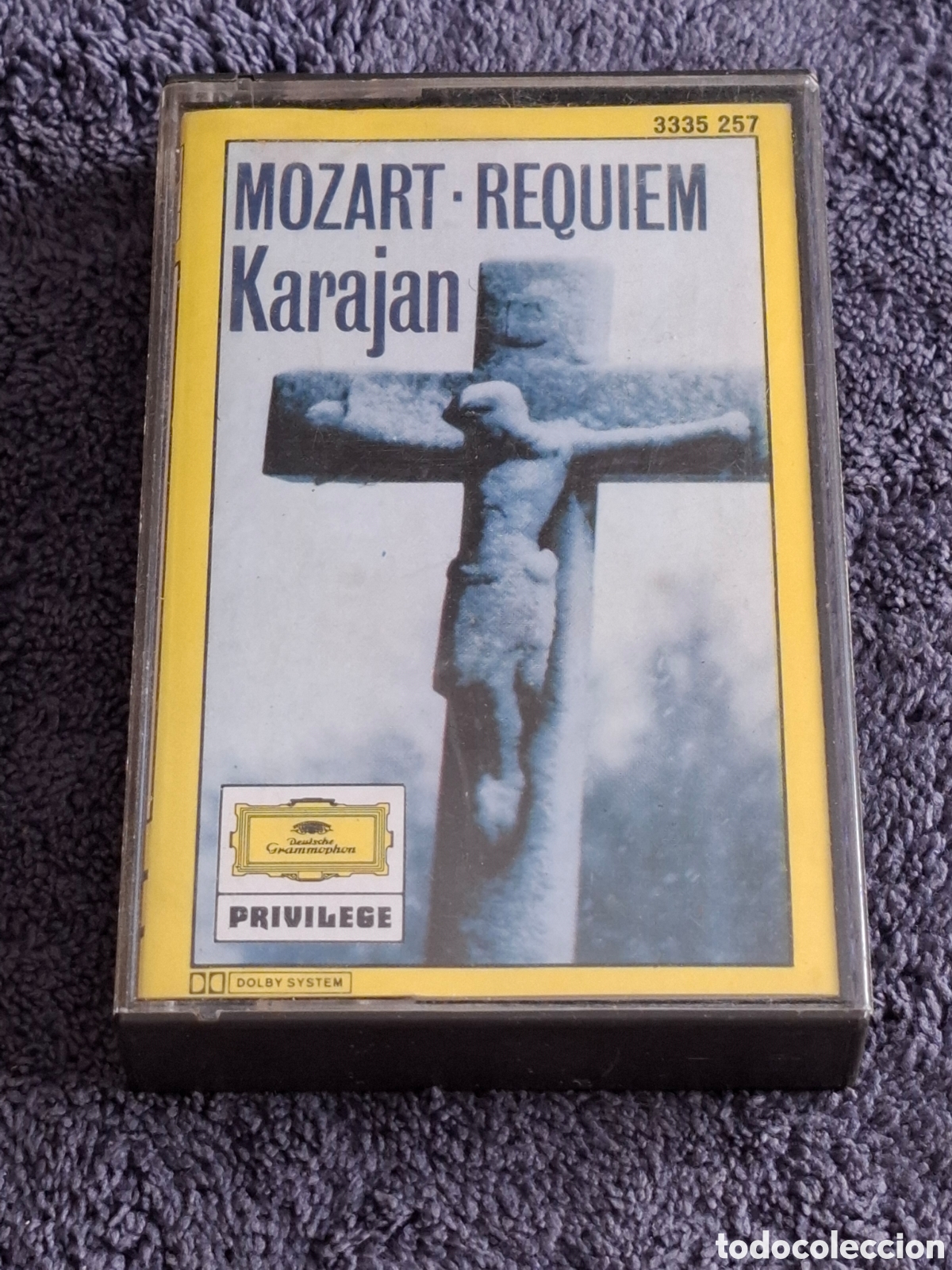 Casetes antiguos: C21. Mozart, Requiem, Herbert Von Karajan, Deustche Grammophon 1977.