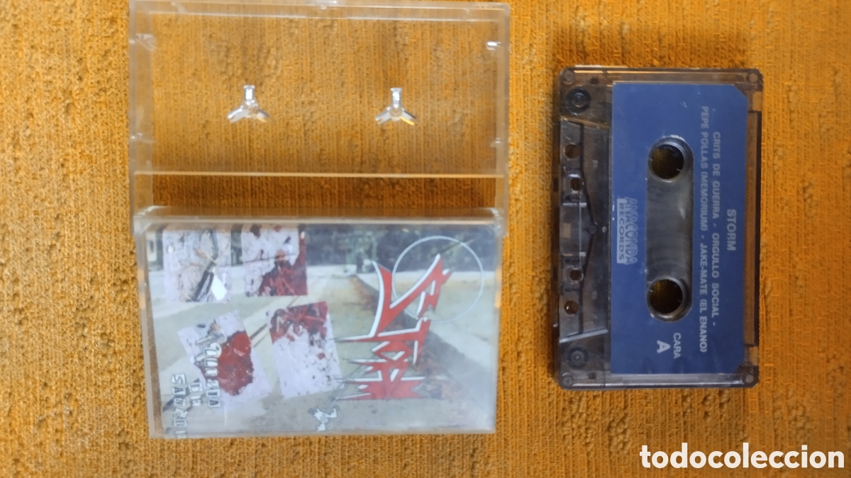 Casetes antiguos: MAQUETA &rdquo;STORM&rdquo; CASSETTE, CINTA ,K7 - Foto 2