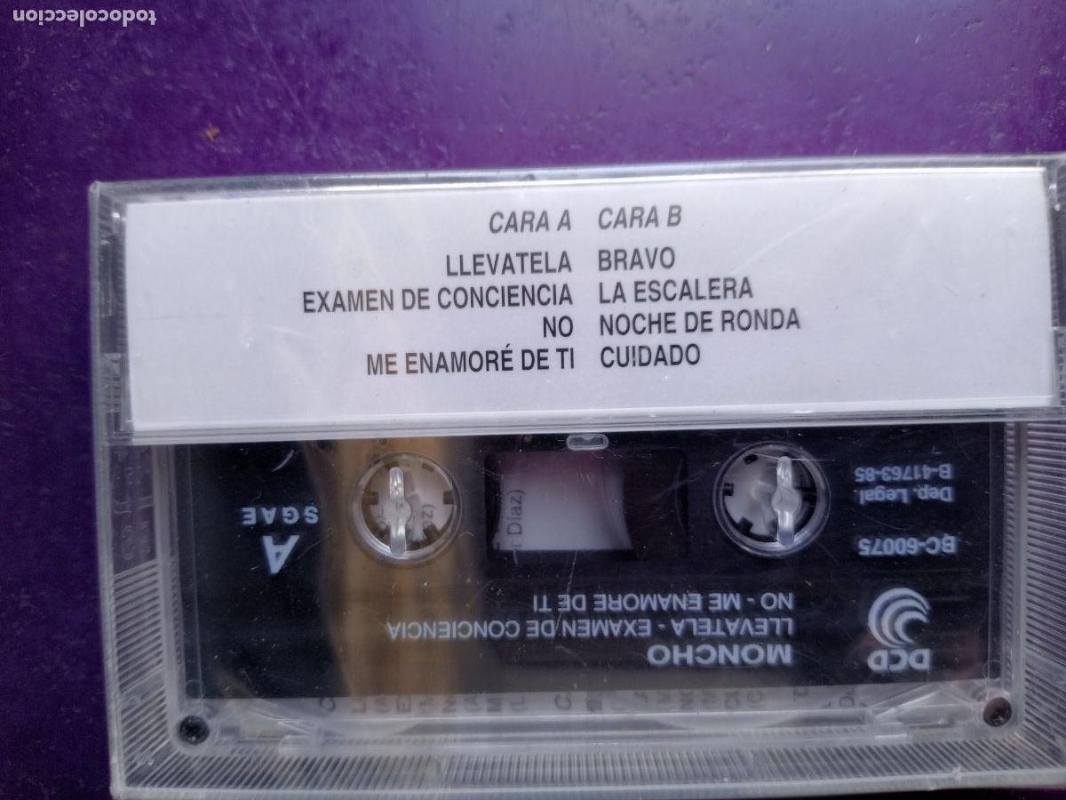 Casetes antiguos: MONCHO - EL GITANO DEL BOLERO - CASETE DCD 1989 - PRECINTADA - Foto 2