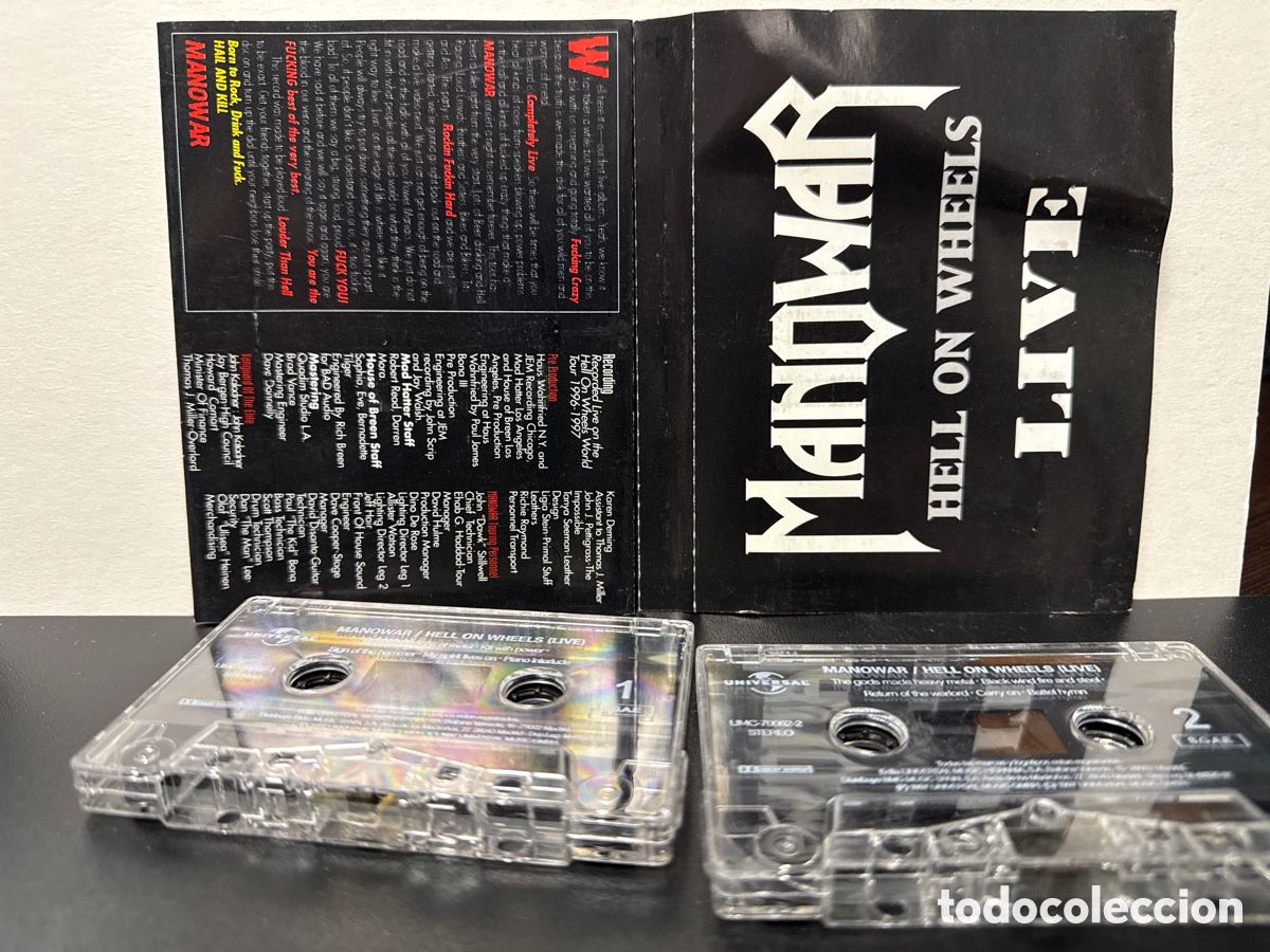 Casetes antiguos: Manowar - Hell On Wheels (2xCassette) - Foto 2