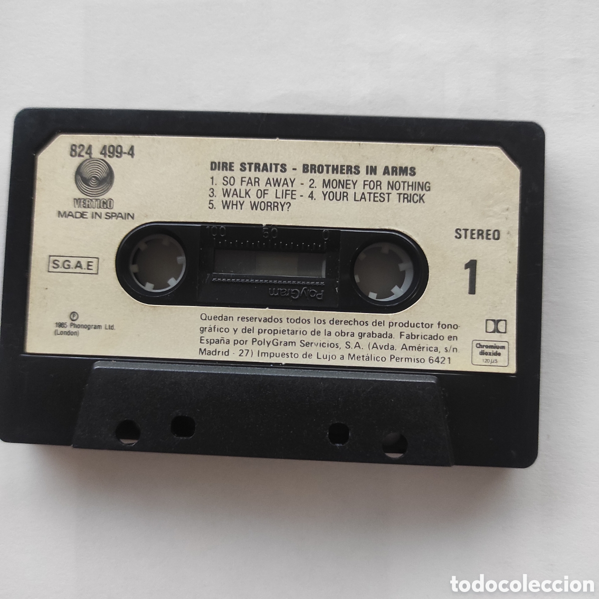 Casetes antiguos: Dire Straits - Brothers in Arms - Foto 4