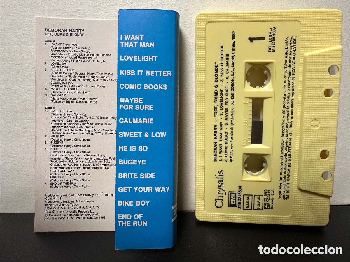 Casetes antiguos: Deborah Harry - Def, Dumb, & Blonde (Cassette) - Foto 2