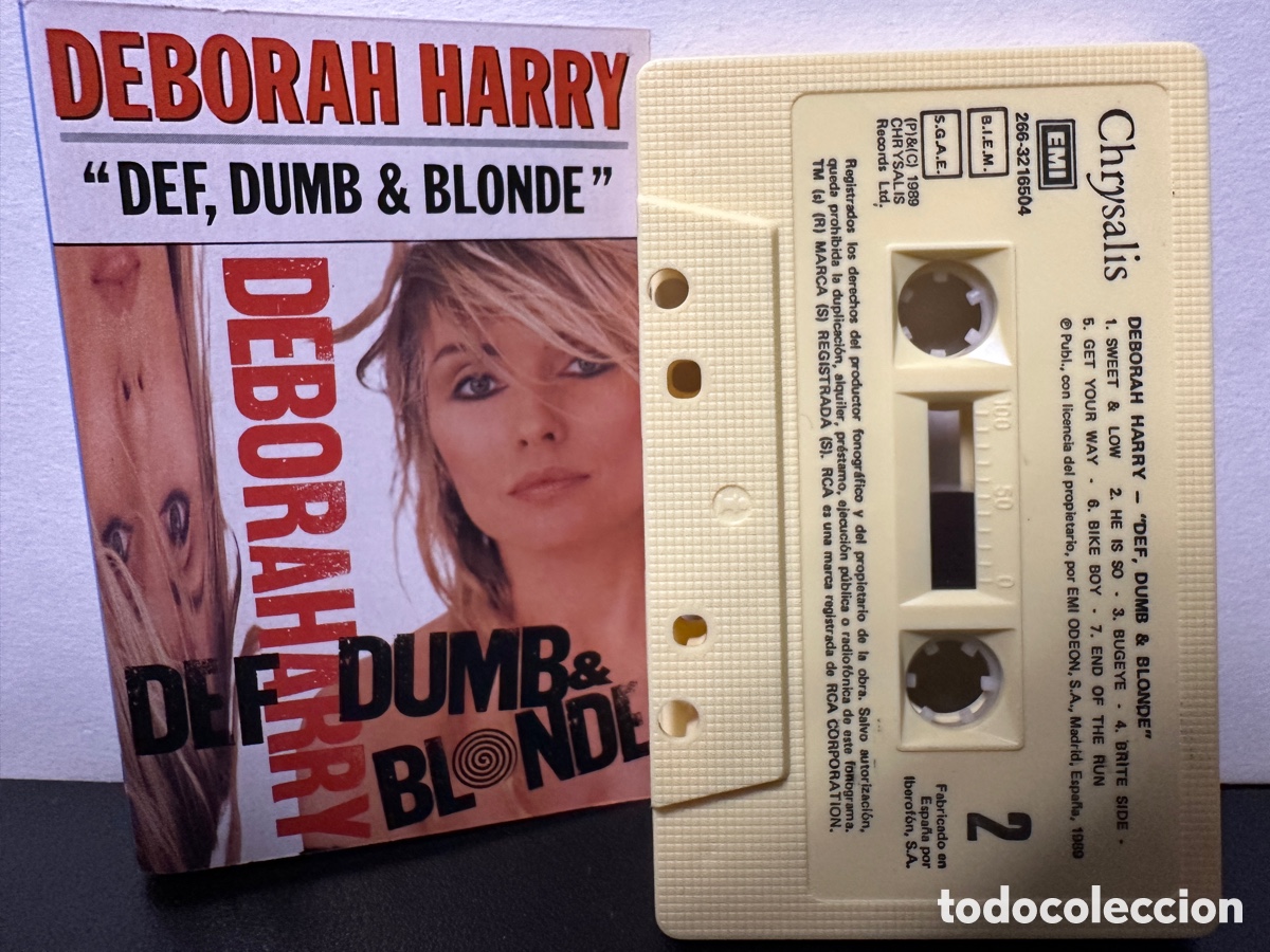Casetes antiguos: Deborah Harry - Def, Dumb, & Blonde (Cassette) - Foto 1