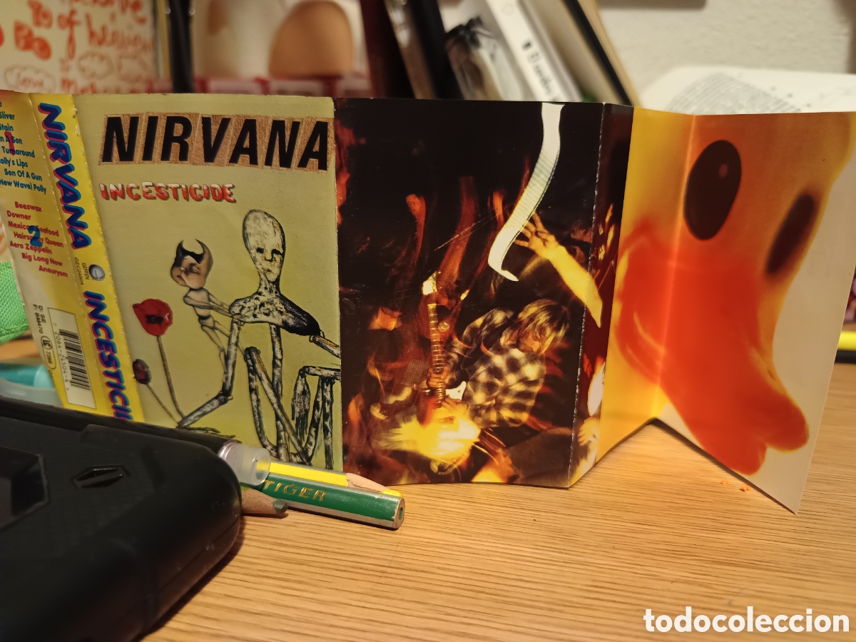 Casetes antiguos: Nirvana Incesticide Cassette 1992 - Foto 5