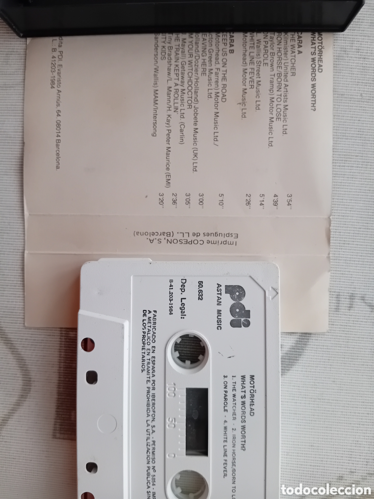 Casetes antiguos: MOTORHEAD. WHATS WORDS WORTH? LIVE 1984. - Foto 3