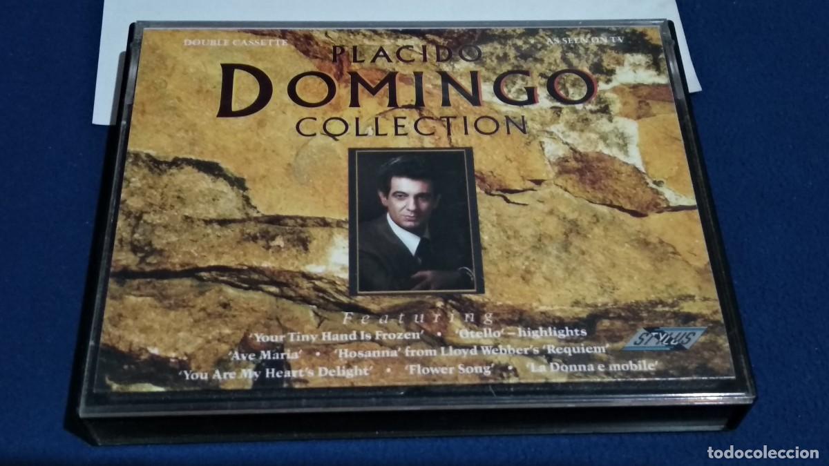 Casetes antiguos: CASETE DOBLE PLACIDO DOMINGO COLLECTI&Oacute;N. CAJA CON 2 CASSETTES - 1986 EMI STYLUS