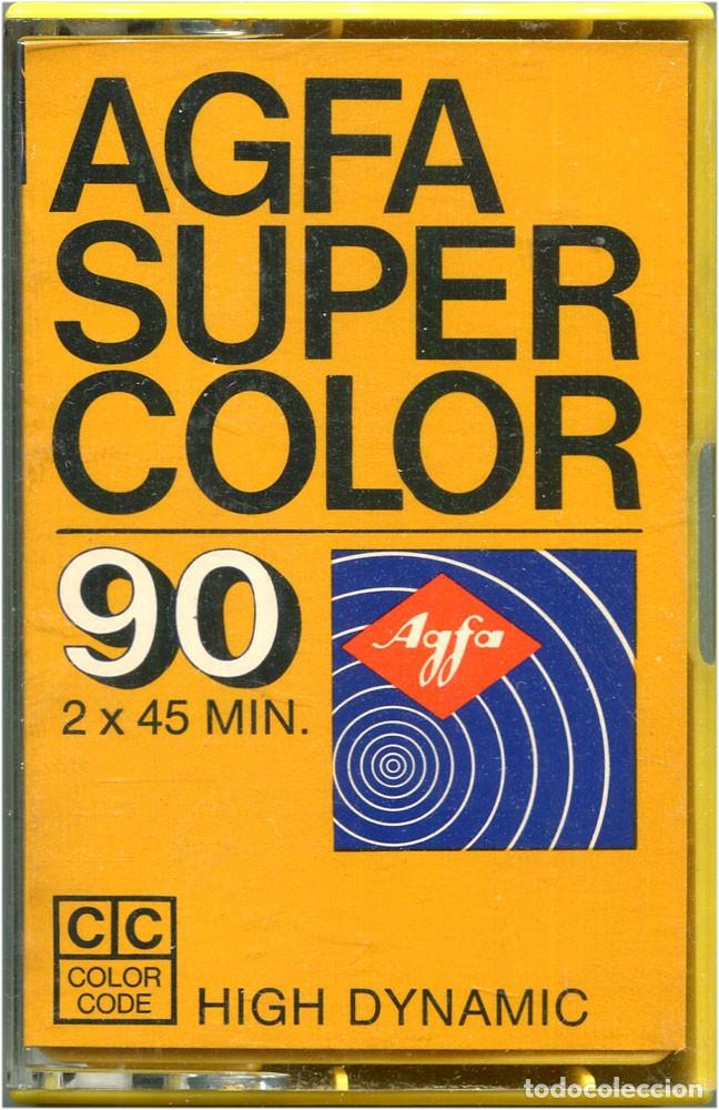 Cassette antiche: AGFA Super Color 90 Yellow Type I (1975-77) -Semi nuevo - Made in Germany