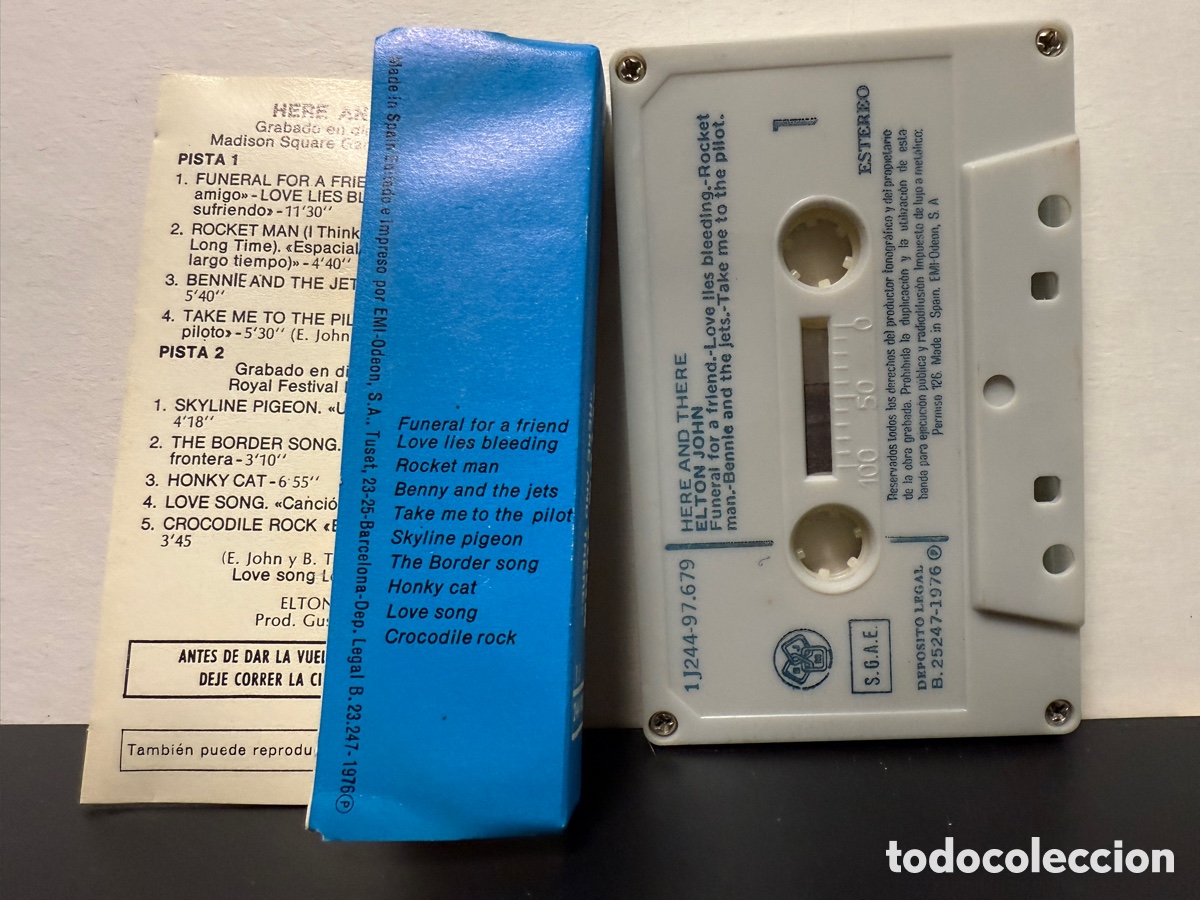 Casetes antiguos: Elton John - Here And There (Cassette) - Foto 2