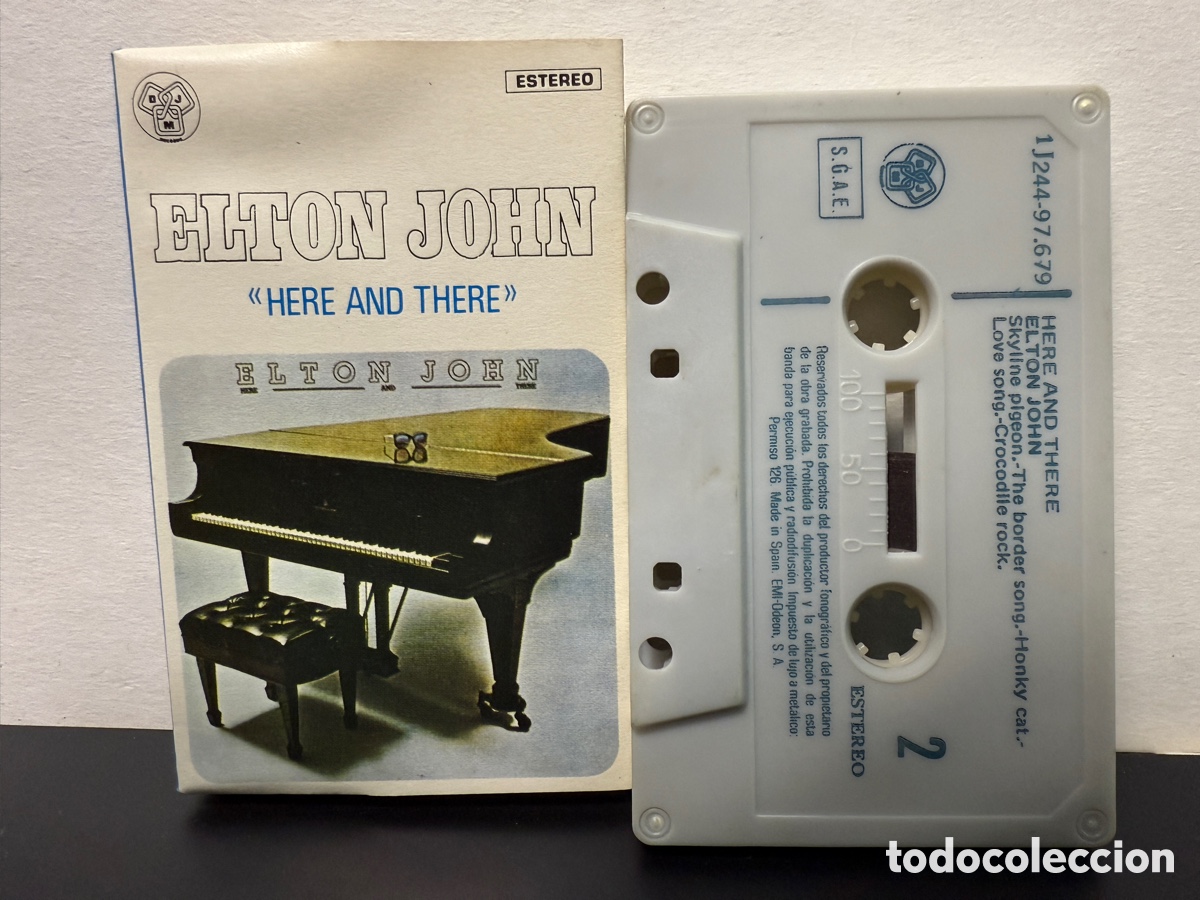 Casetes antiguos: Elton John - Here And There (Cassette) - Foto 1