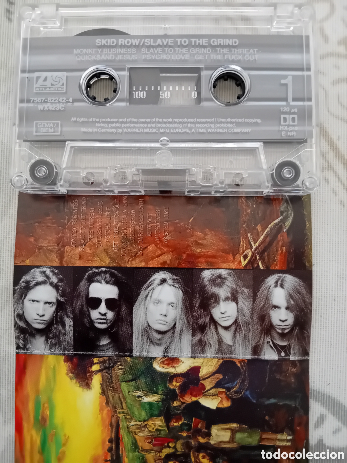 Casetes antiguos: SKID ROW. SLAVE TO THE GRIND. 1991 - Foto 2