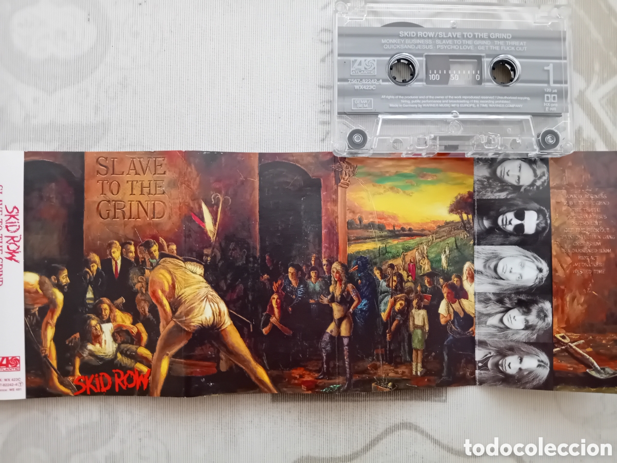 Casetes antiguos: SKID ROW. SLAVE TO THE GRIND. 1991 - Foto 4
