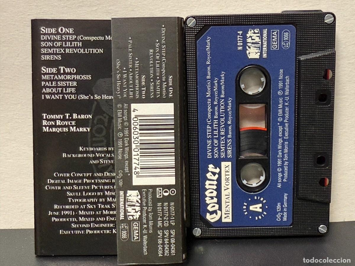 Casetes antiguos: Coroner - Mental Vortex (Cassette) - Foto 2