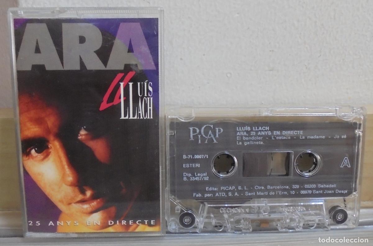 Casetes antiguos: Lluis Llach. Ara, 25 anys en directe -- Casete - Foto 1
