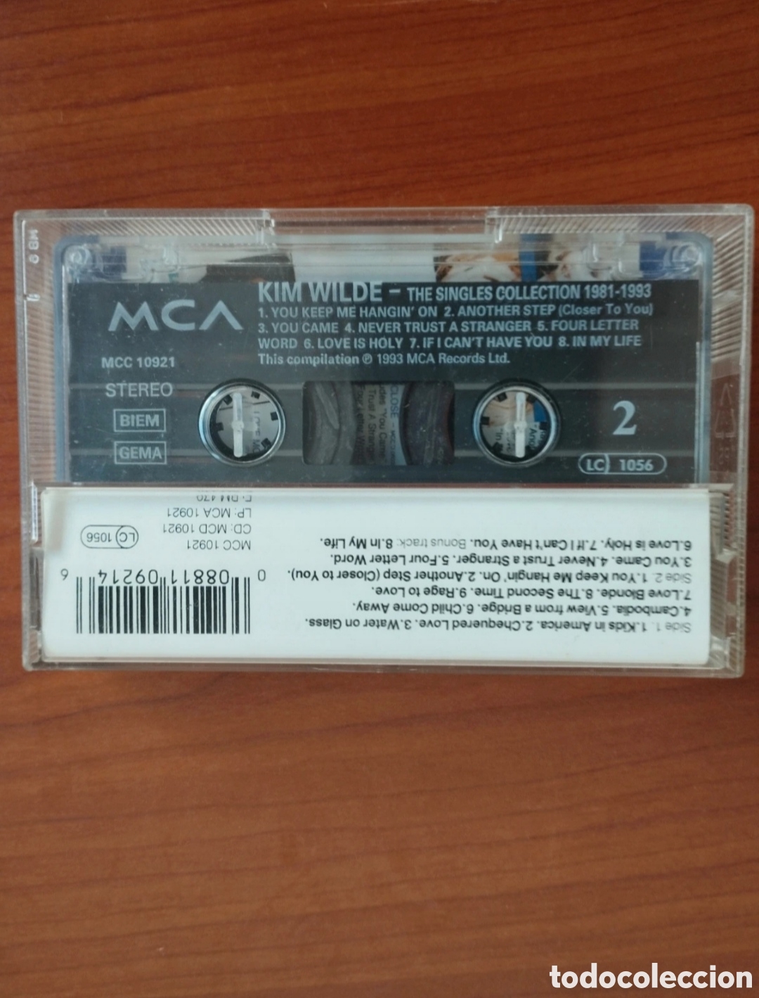 Casetes antiguos: Cassette Kim Wilde The Singles Collection - Foto 3