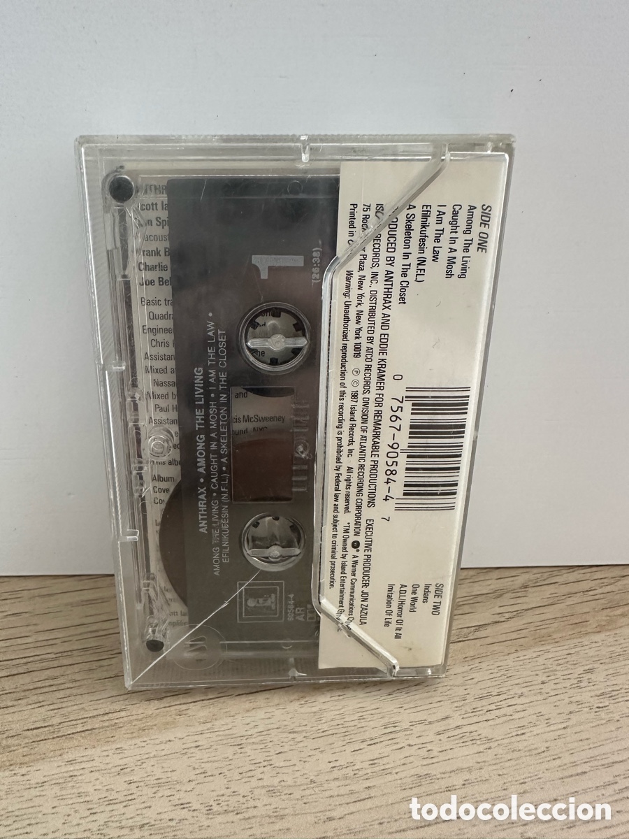 Casetes antiguos: Anthrax - Among The Living (Cassette) - Foto 2