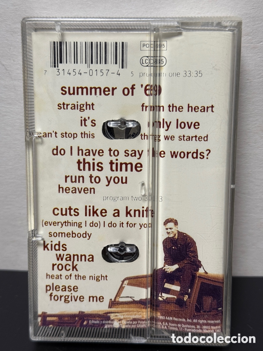 Casetes antiguos: Bryan Adams - So Far So Good (Cassette) - Foto 2