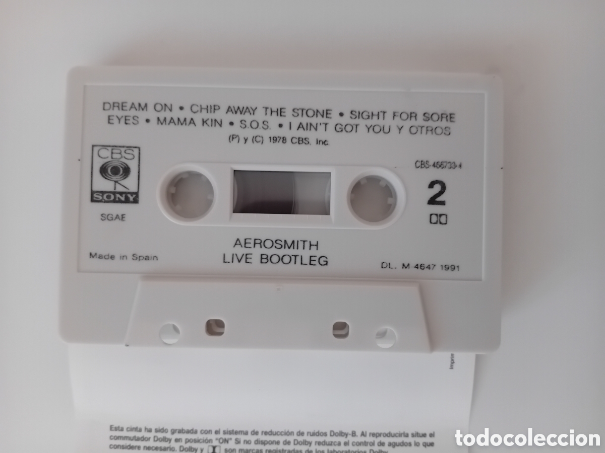 Casetes antiguos: AEROSMITH. LIVE BOOTLEG. 1991. - Foto 2