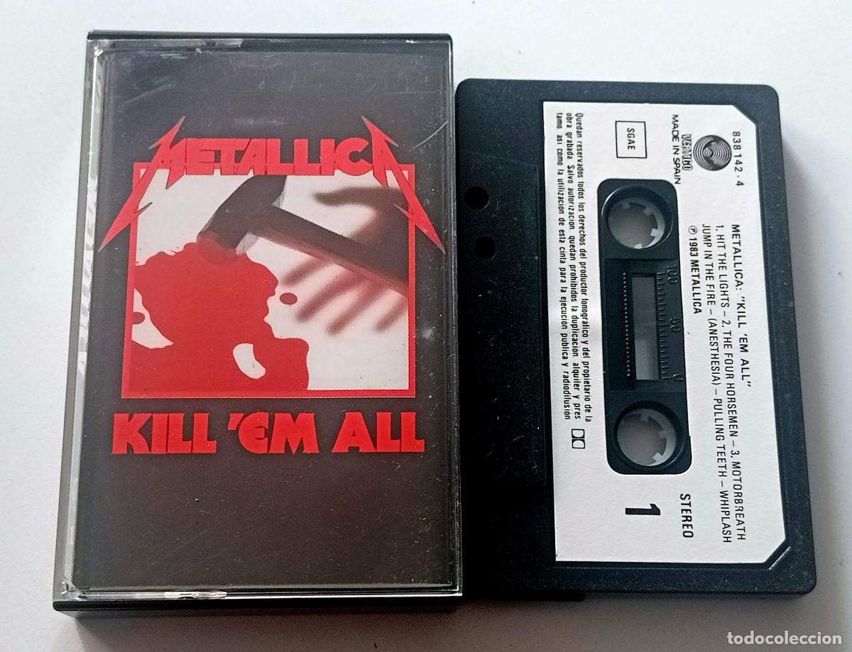 Casetes antiguos: CASSETTE METALLICA - KILL&acute;EM ALL - Foto 1