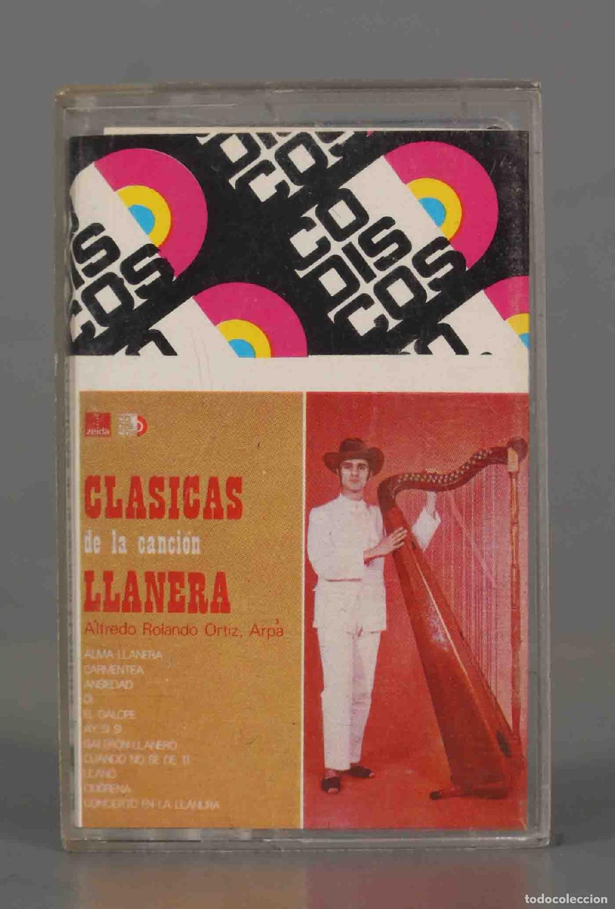 Casetes antiguos: CASSETTE. CLASICAS DE LA CANCION LLANERA. ROLANDO ORTIZ