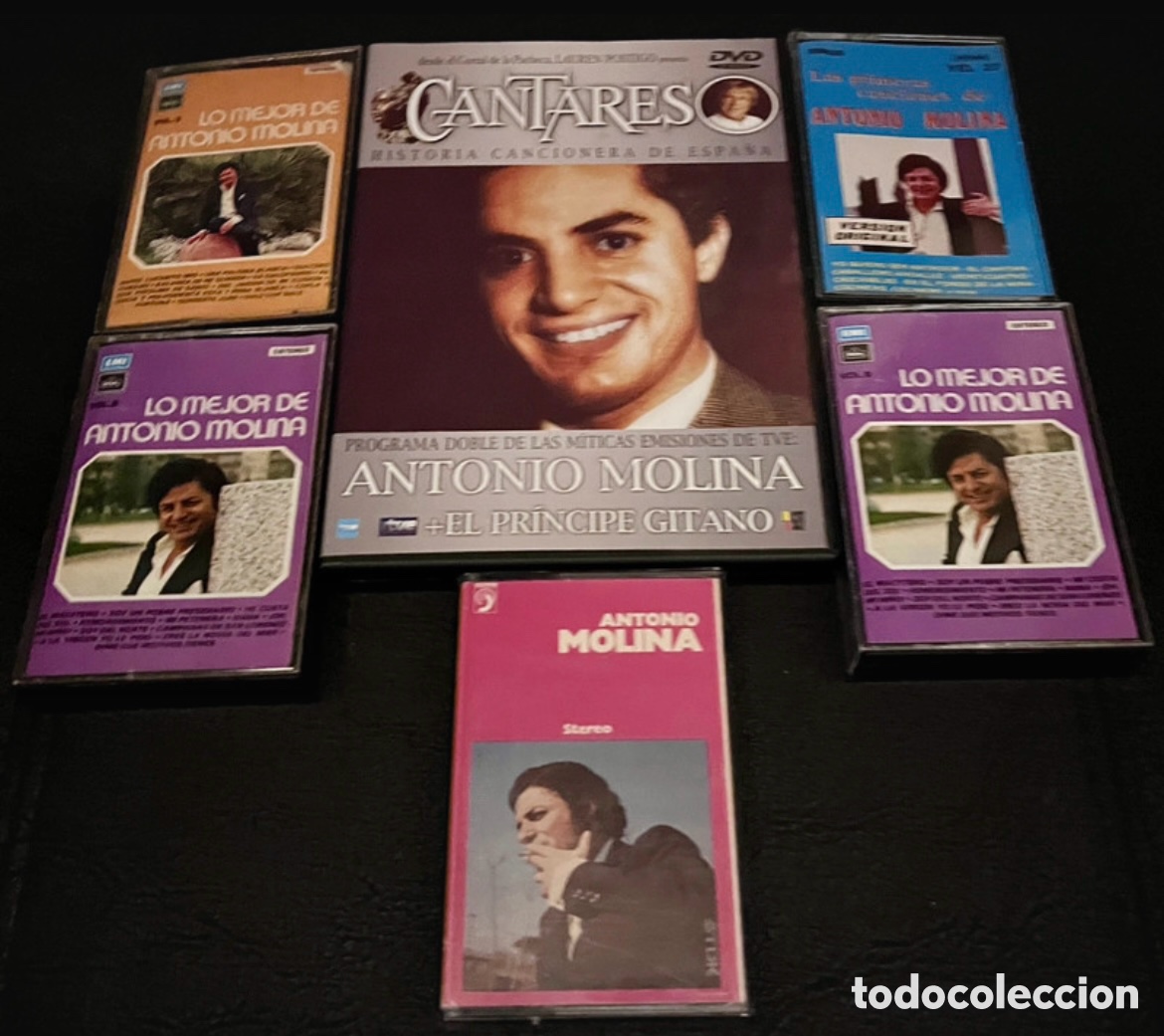 Casetes antiguos: Lote cintas cassettes &ldquo;Antonio Molina&rdquo; - Foto 1