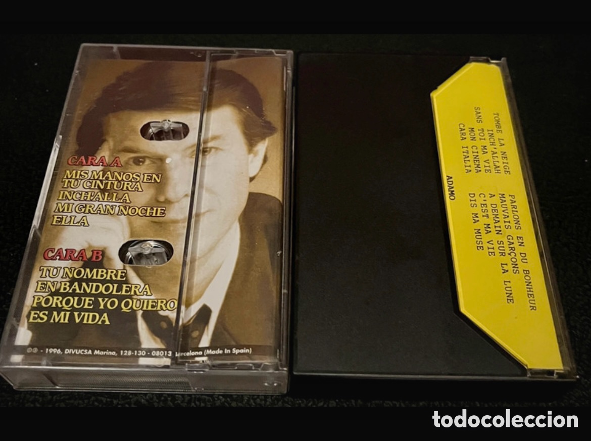 Casetes antiguos: Lote cintas cassettes &ldquo;Adamo&rdquo; - Foto 2