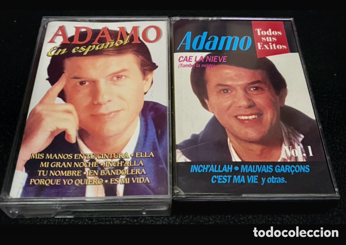 Casetes antiguos: Lote cintas cassettes &ldquo;Adamo&rdquo; - Foto 1
