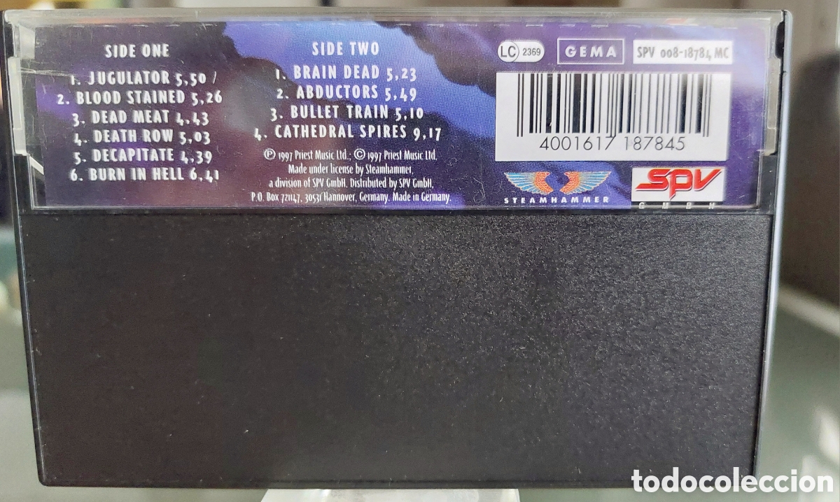 Casetes antiguos: Cassette Judas Priest &rdquo;Jugulator &rdquo; - Foto 2