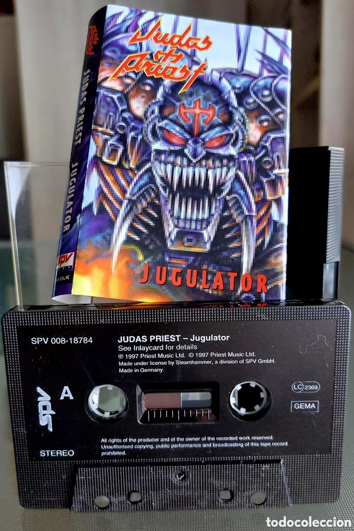 Casetes antiguos: Cassette Judas Priest &rdquo;Jugulator &rdquo; - Foto 3