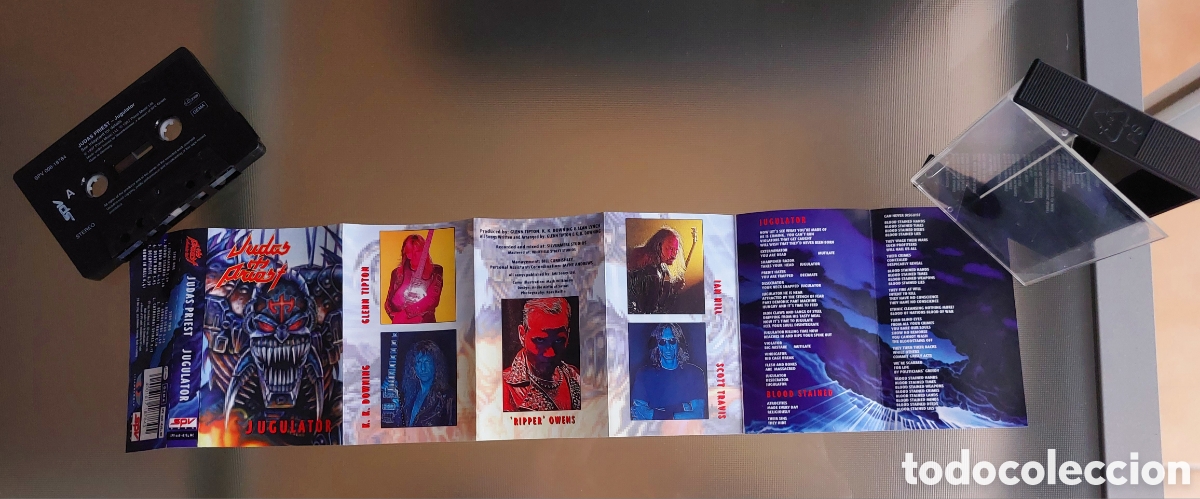 Casetes antiguos: Cassette Judas Priest &rdquo;Jugulator &rdquo; - Foto 4