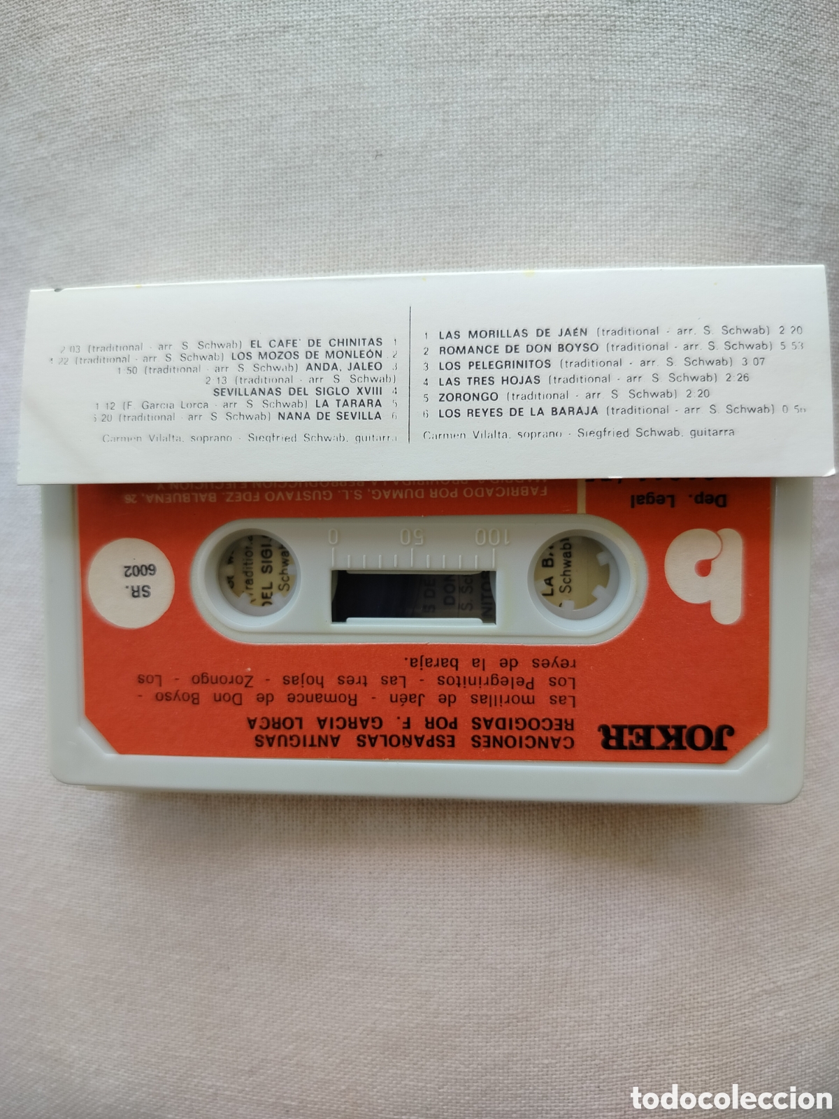 Casetes antiguos: Federico Garc&iacute;a Lorca Cassette - Foto 2
