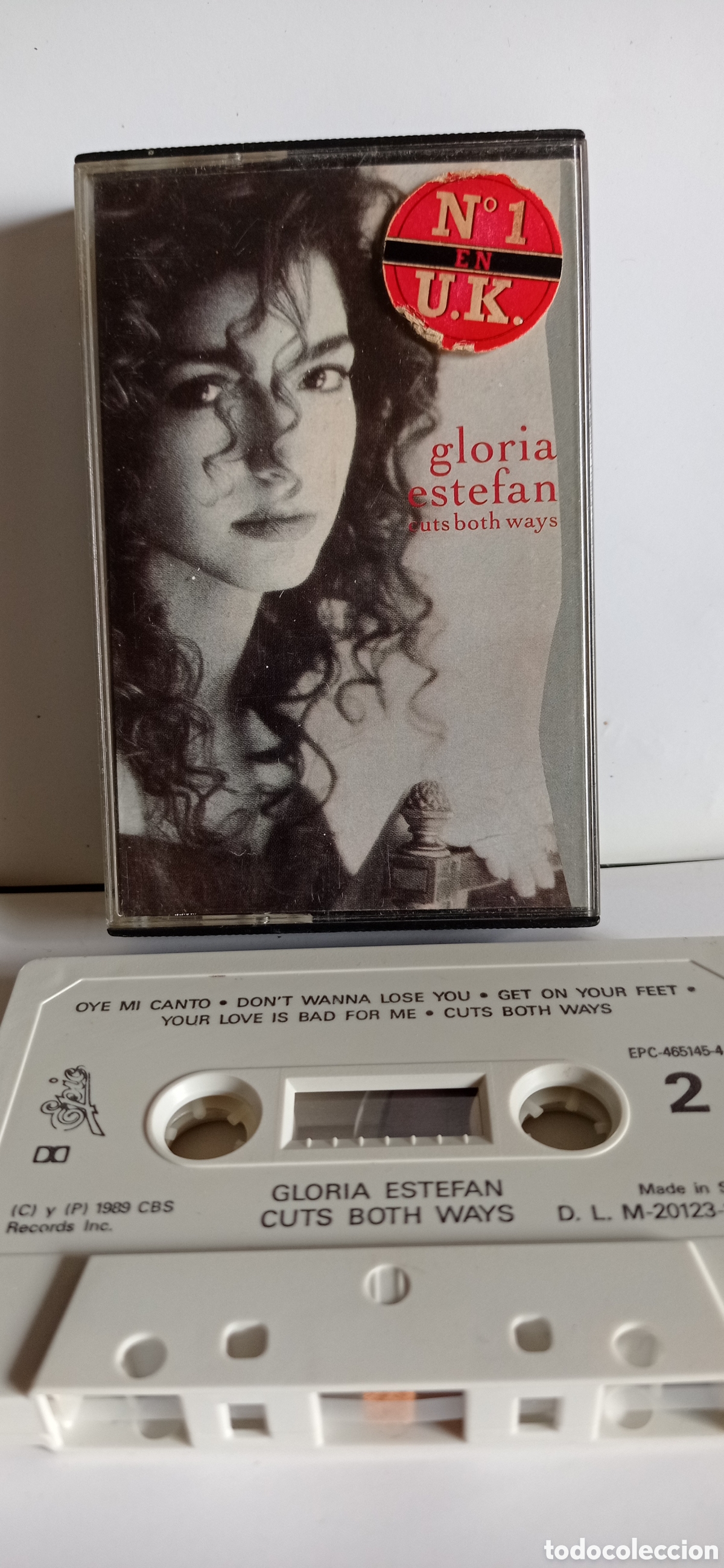 Casetes antiguos: CINTA CASSETTE / GLORIA ESTEFAN / CUTS BOTH WAYS - Foto 1
