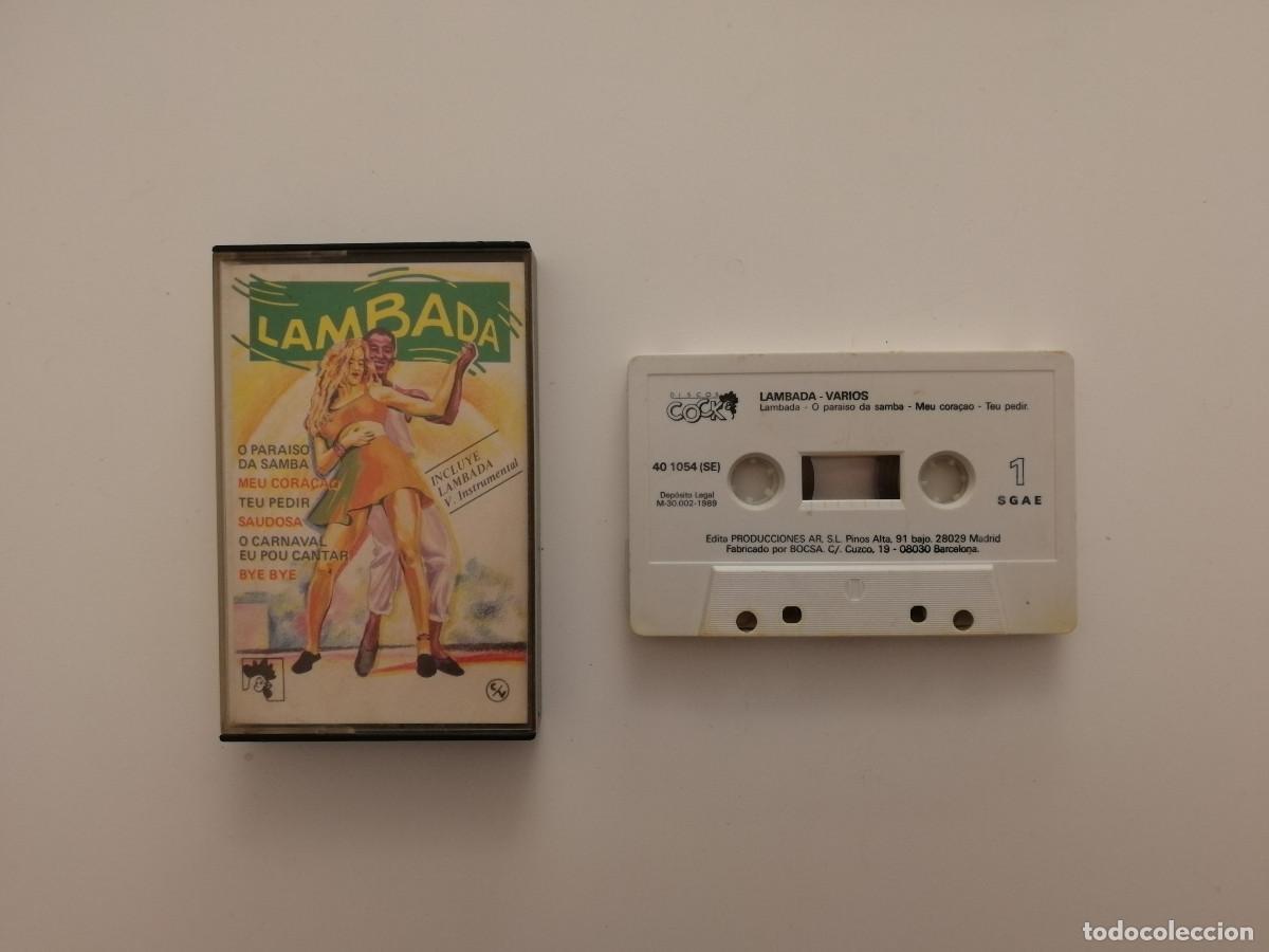 Casetes antiguos: CASETE ORIGINAL - LAMBADA - VARIOS 1989 - Foto 1