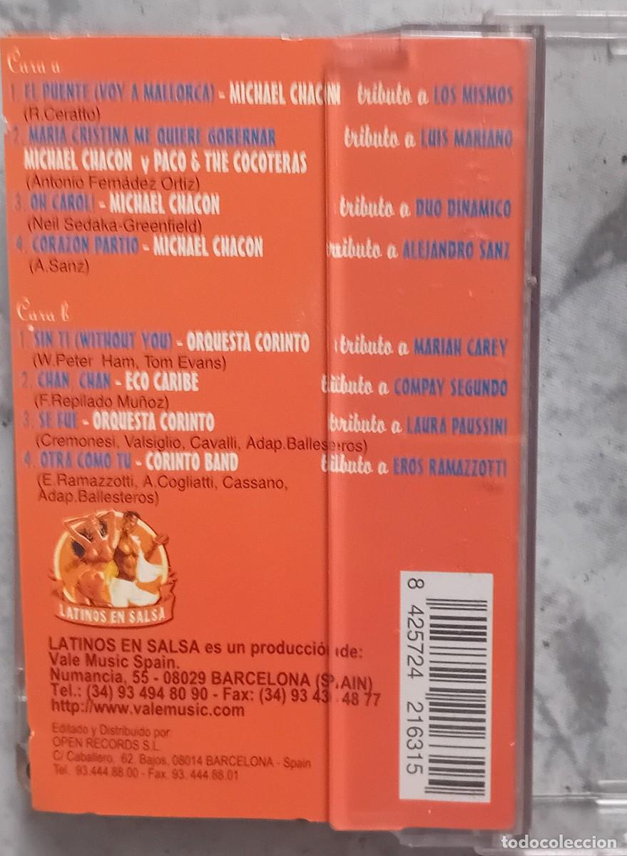 Casetes antiguos: CASETE. LATINOS EN SALSA. 1993. - Foto 2