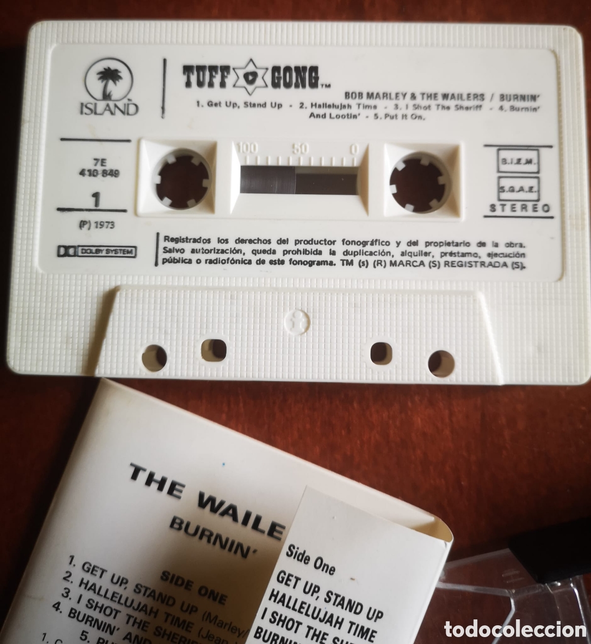 Casetes antiguos: The Wailers - Burnin - cassette - Foto 2