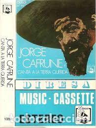 Casetes antiguos: Jorge Cafrune - Canta a La Tierra Querida (Diresa, 1973) - Foto 1