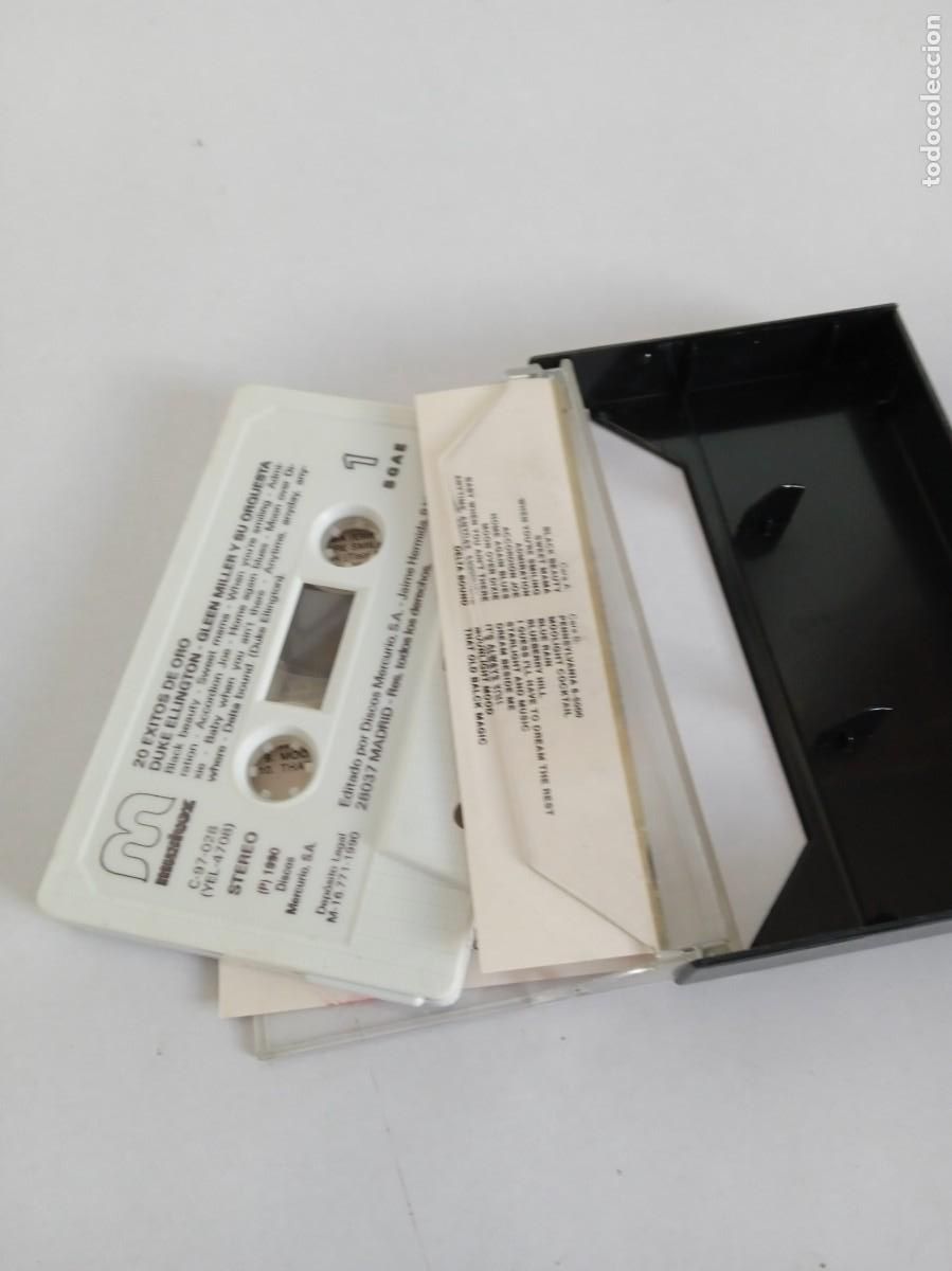 Casetes antiguos: GLEEN MILLER - DUKE ELLINGTON 20 &Eacute;xitos de Oro - Foto 2