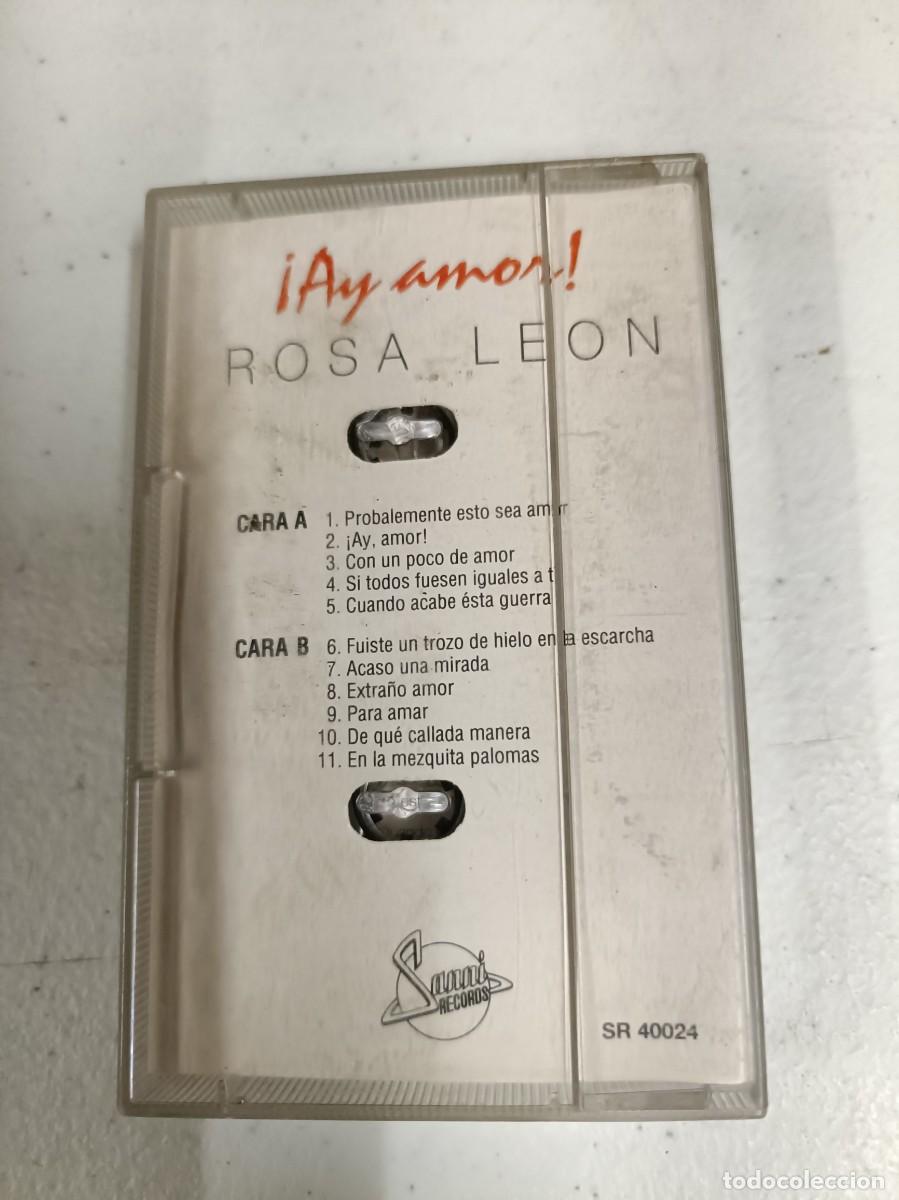 Casetes antiguos: Cassette rosa le&oacute;n ay amor - Foto 2