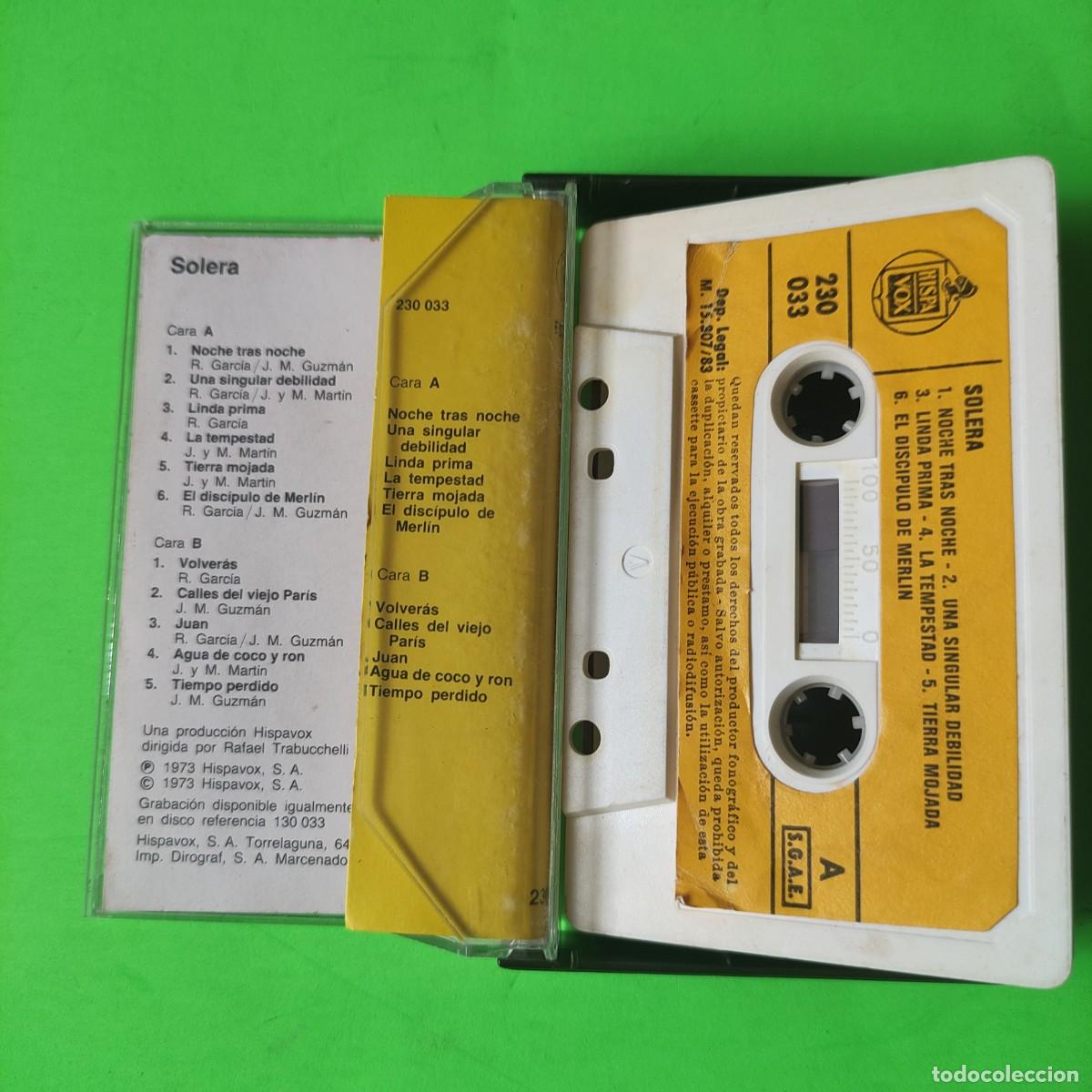 Casetes antiguos: SOLERA . Exitos ** CASETE CINTA CASSETTE ** juani - Foto 2