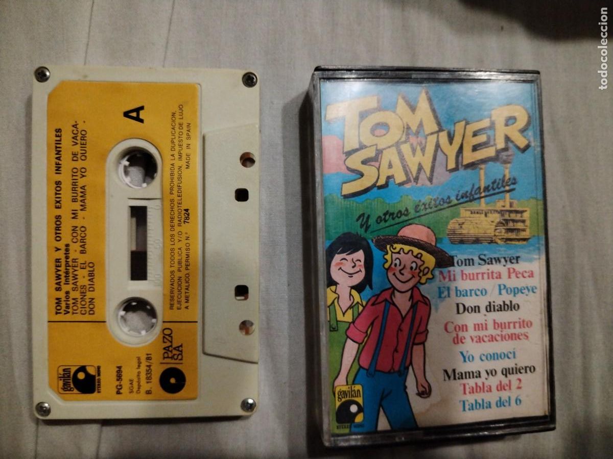 Casetes antiguos: Tom sawyer y otros &eacute;xitos infantiles - Foto 1