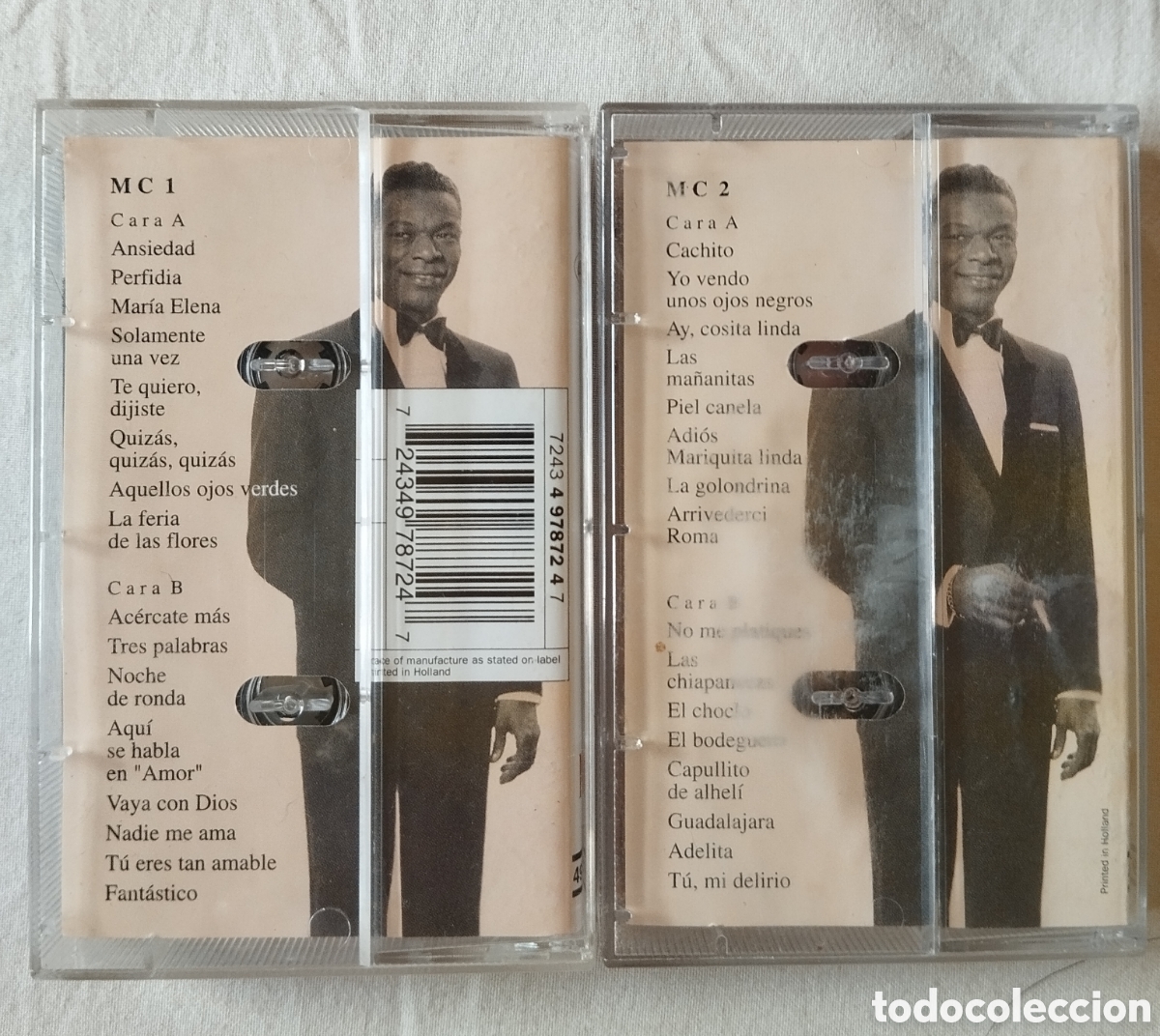 Casetes antiguos: Nat King Cole - Inolvidable - 2 cassette - Foto 2