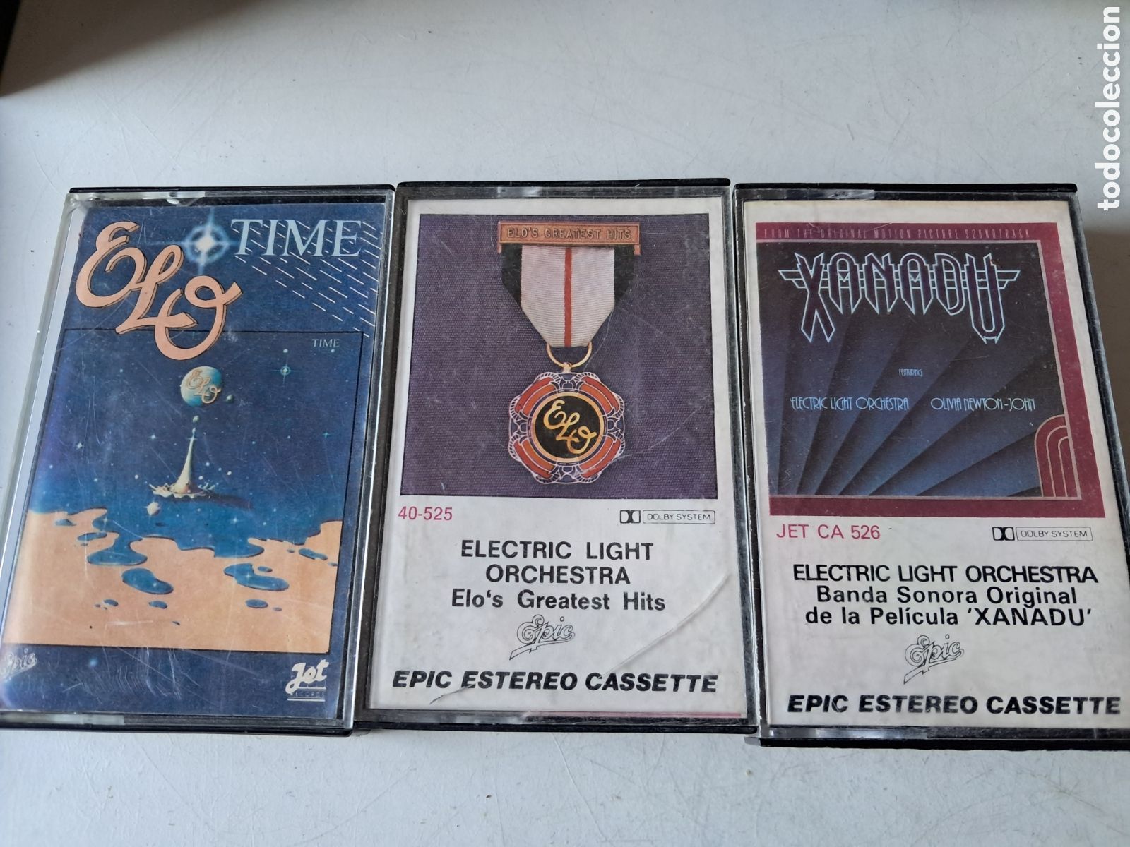 Casetes antiguos: E.L.O. , GREATEST HITS , XANADU. TIME - Foto 1