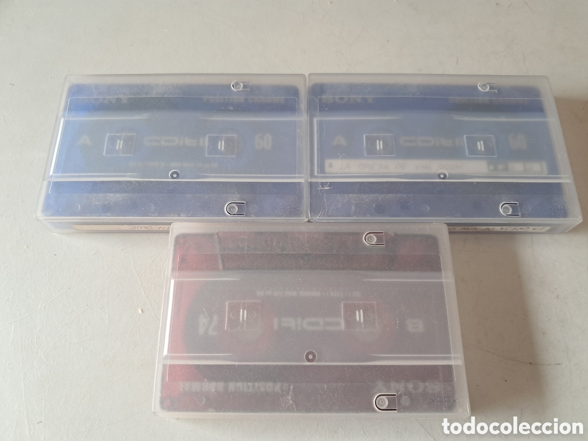 Casetes antiguos: 3 CINTAS SONY REGRABABLES - Foto 2