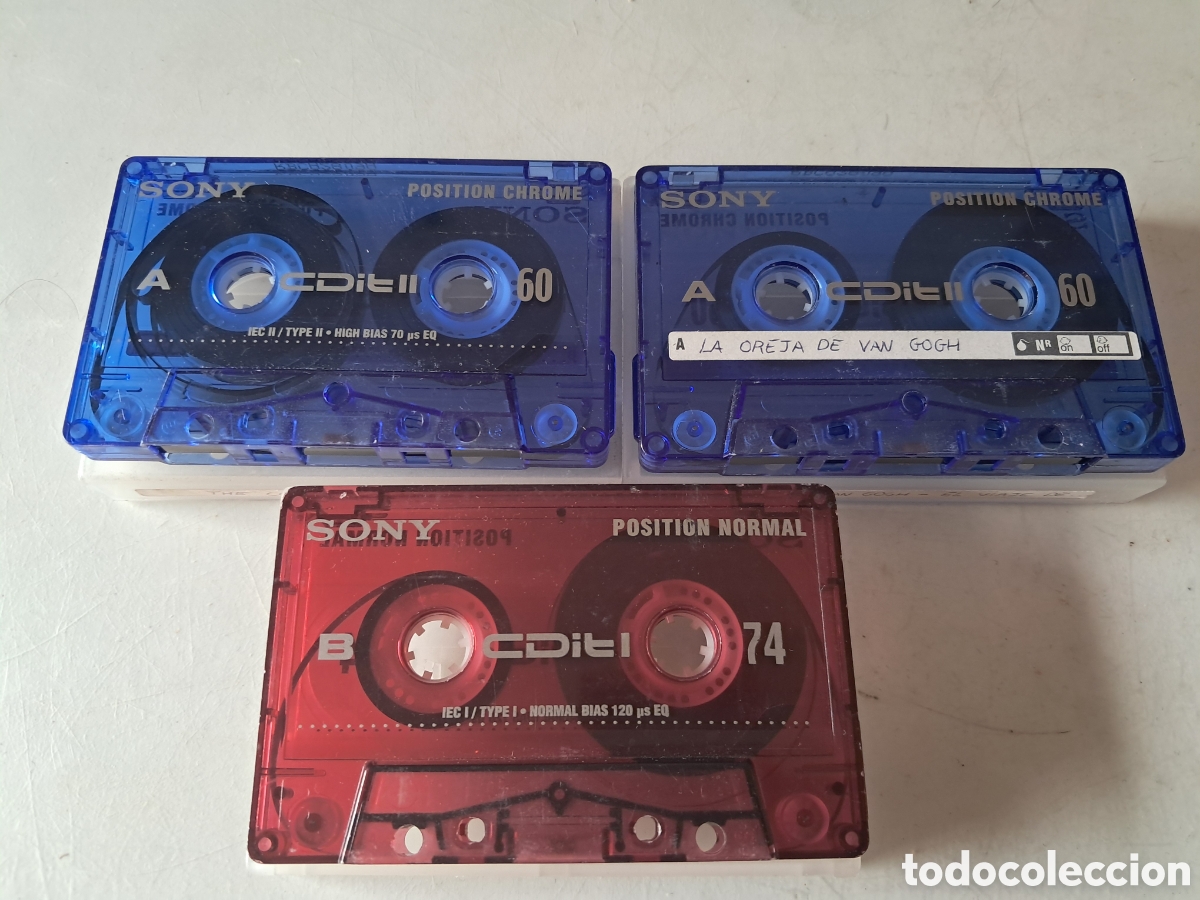 Casetes antiguos: 3 CINTAS SONY REGRABABLES - Foto 3