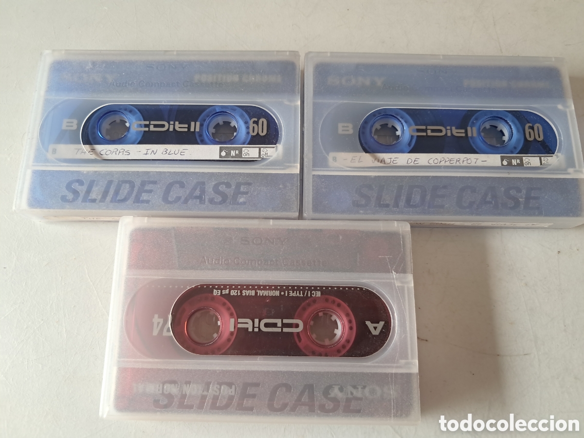 Casetes antiguos: 3 CINTAS SONY REGRABABLES - Foto 1