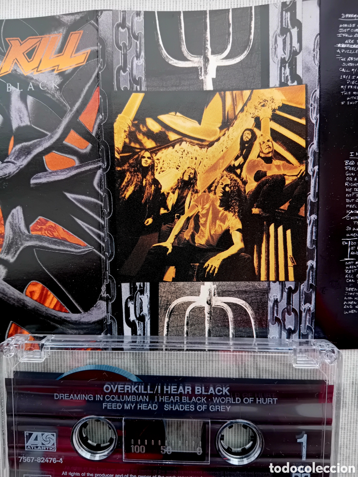 Casetes antiguos: OVERKILL. I HEAR BLACK - Foto 4