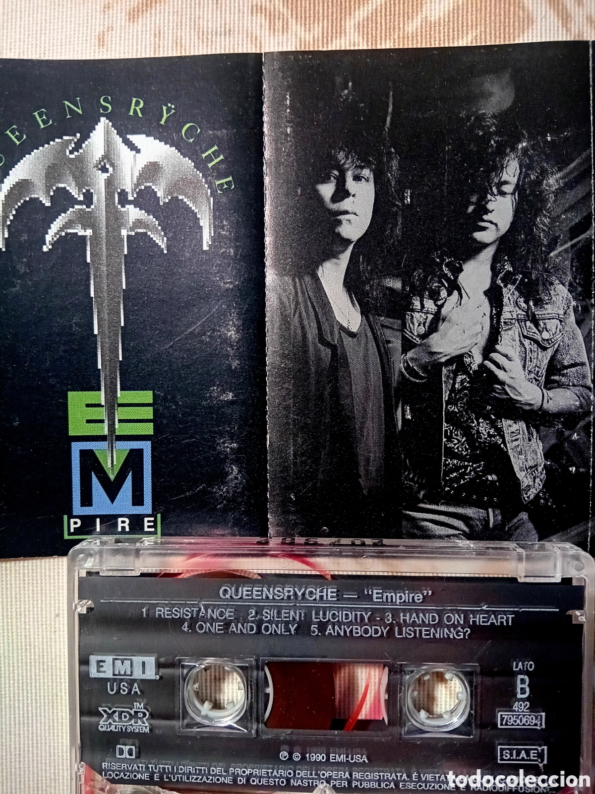 Casetes antiguos: QUEENSRYCHE. EMPIRE. ORIGINAL. 1990 - Foto 2