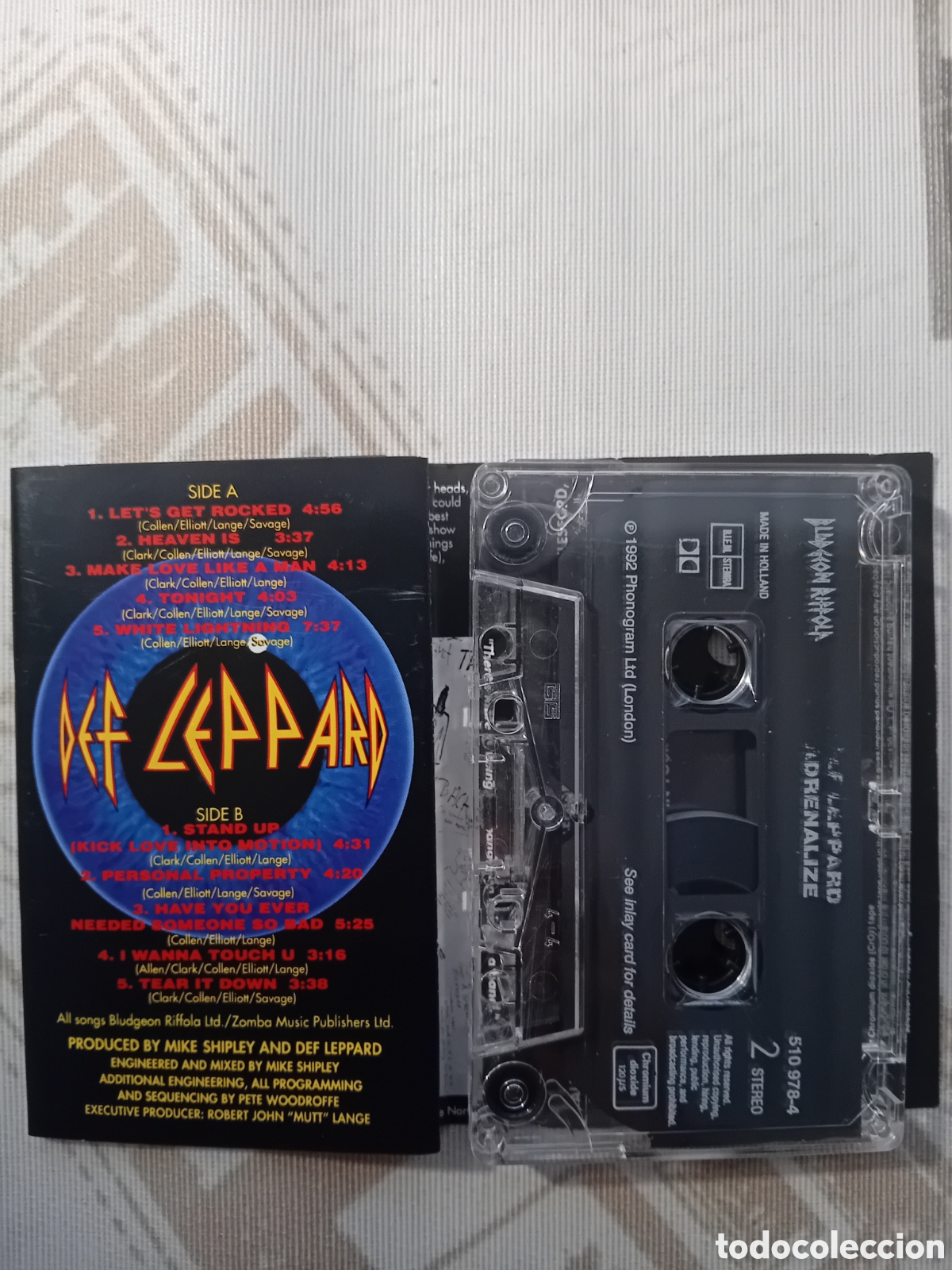 Casetes antiguos: DEF LEPPARD. ADRENALIZE. ORIGINAL 1992 - Foto 3